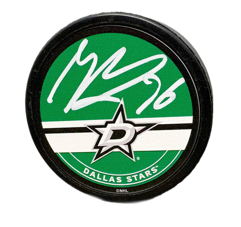 Mikko Rantanen Autographed Puck - Logo Montage