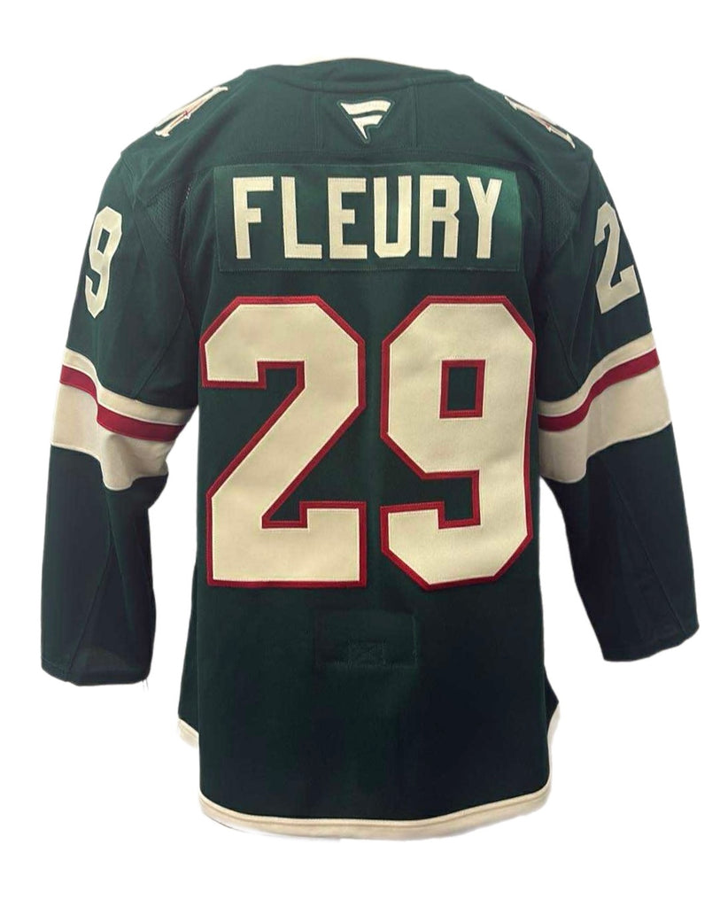 PRE-ORDER - Marc-André Fleury Autographed Green Fanatic Premium Jersey - Minnesota