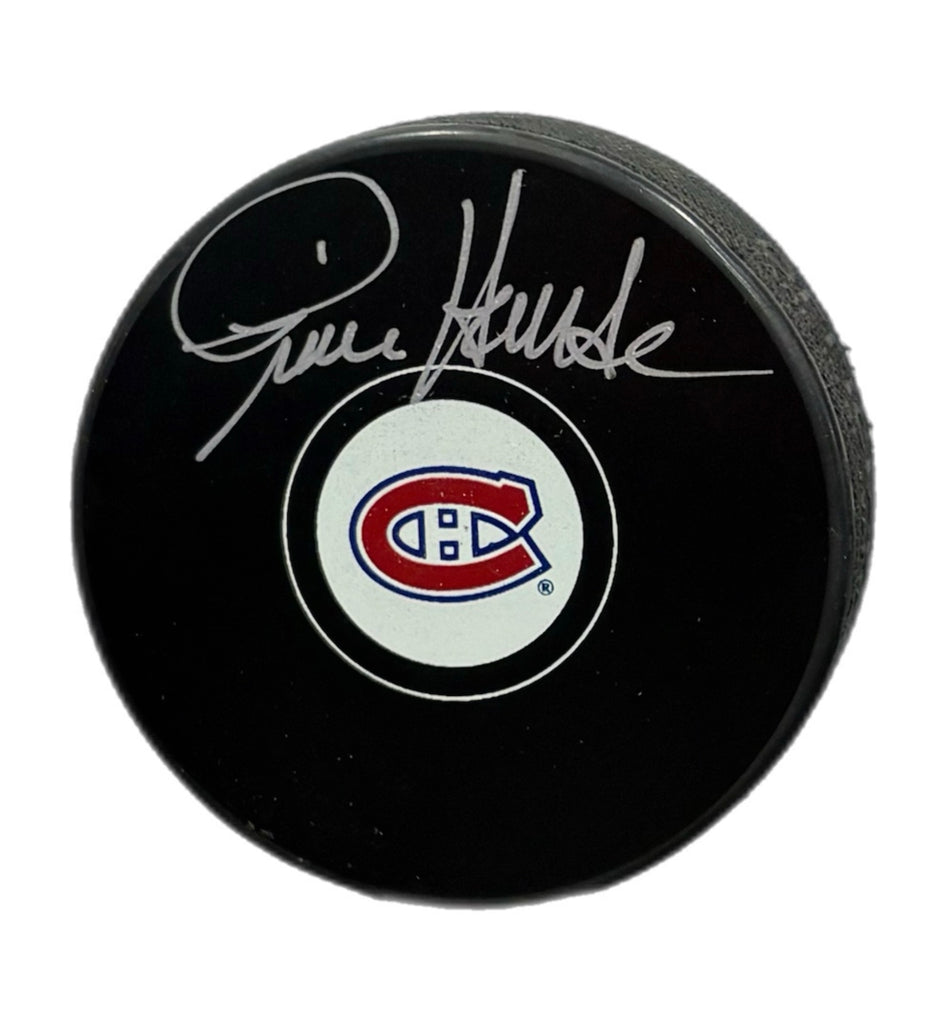 Pierre Houde Autographed Puck - Logo