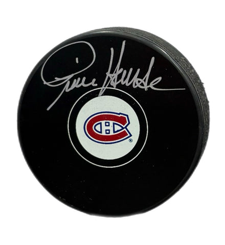 Pierre Houde Autographed Puck - Logo