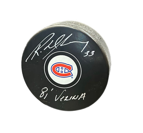 Richard Sevigny Autographed & Inscribed Puck - Logo