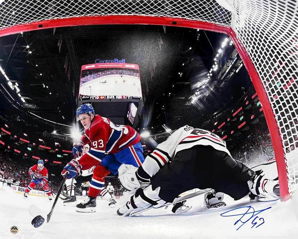 Ivan Demidov Autographed 16x20 Photo - Net View