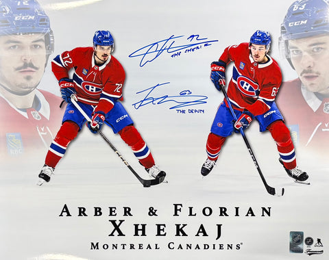 Arber & Florian Xhekaj Autographed & Inscribed 16x20 Photo - Dual