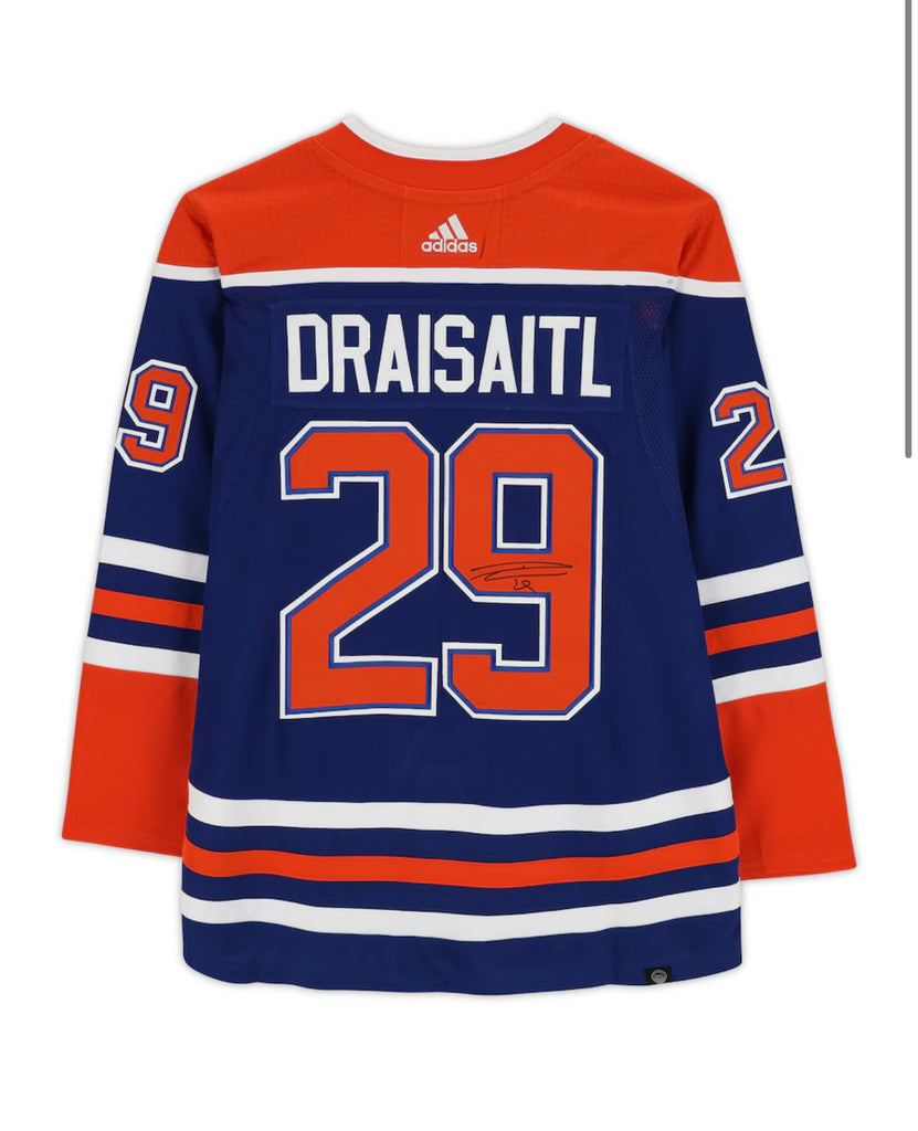 Leon Draisaitl Autographed Blue Adidas Authentic Jersey