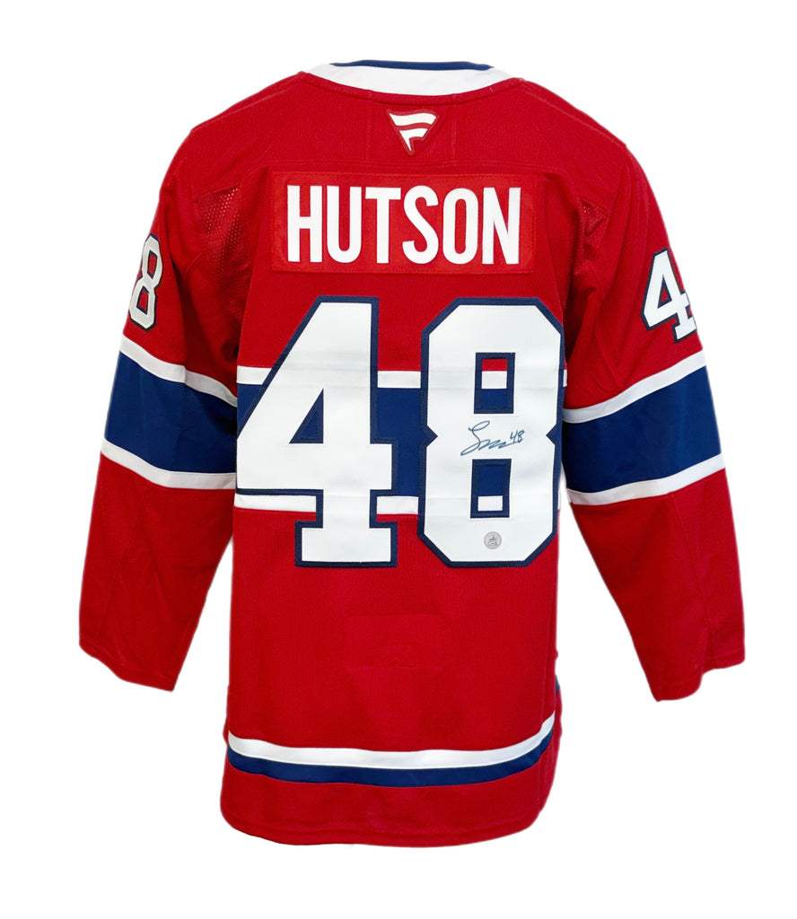Lane Hutson Autographed Fanatics Premium Jersey