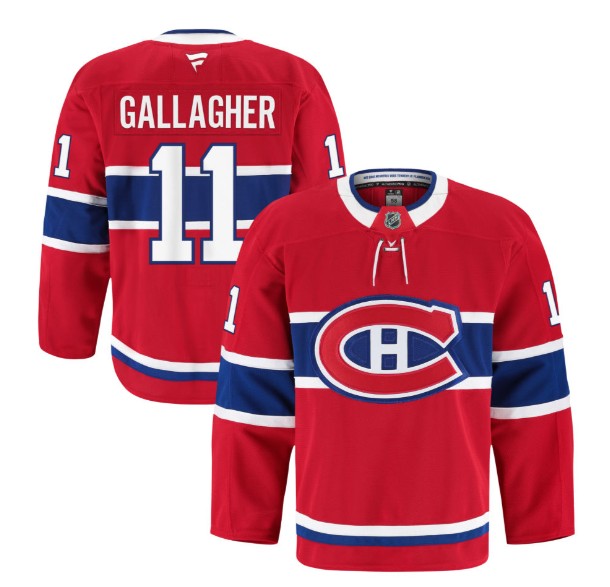 PRE-ORDER - Brendan Gallagher Autographed Red Fanatic Premium Jersey