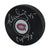 Gilbert Dionne Autographed & Inscribed Puck - Logo
