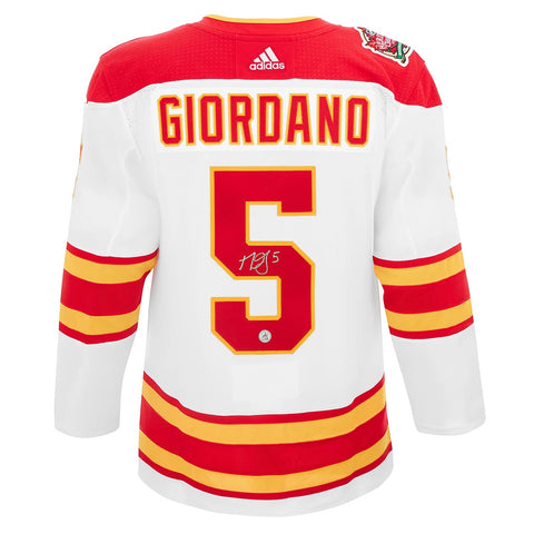 Mark Giordano Signed Calgary Flames 2019 Heritage Classic adidas Jersey