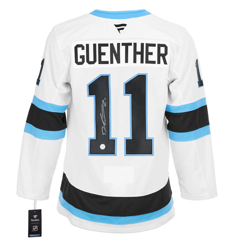 Dylan Guenther Autographed Utah Hockey Club White Fanatics Premium Jersey