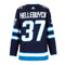 Connor Hellebuyck Autographed Winnipeg Jets Blue Adidas Authentic Jersey