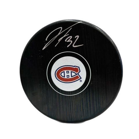 Jacob Fowler Autographed Puck - Logo