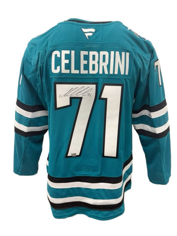 Macklin Celebrini Autographed San Jose Sharks Fanatics Premium Jersey