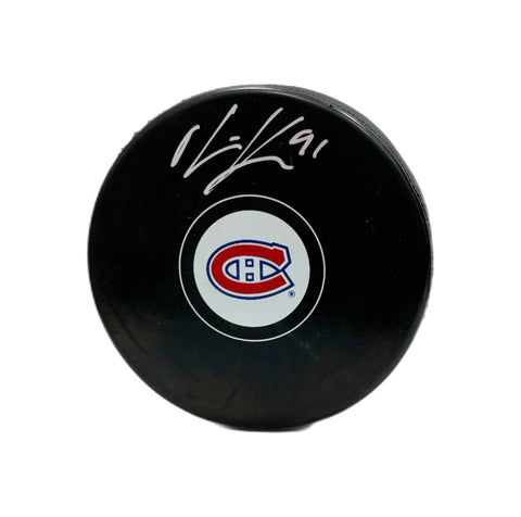 Oliver Kapanen Autographed Puck - Logo