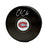 Cole Caufield Autographed Puck - Logo