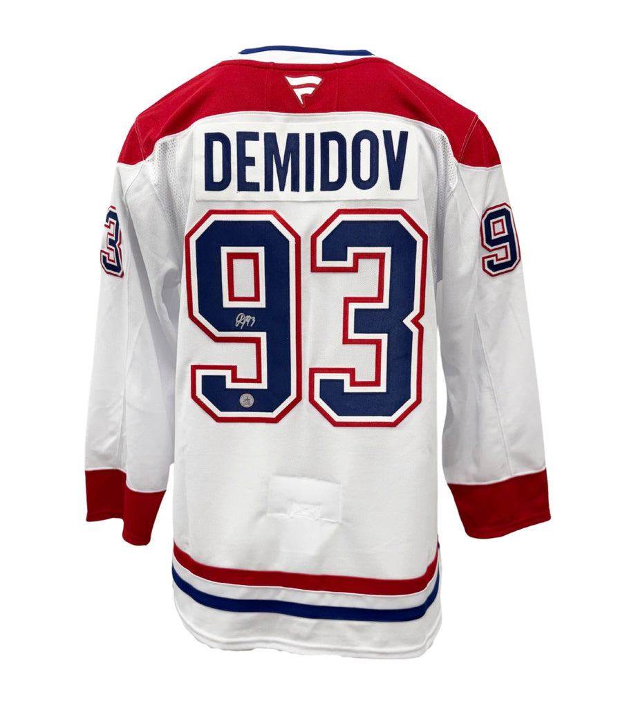 Ivan Demidov Autographed Montreal Canadiens White Fanatics Premium Jersey