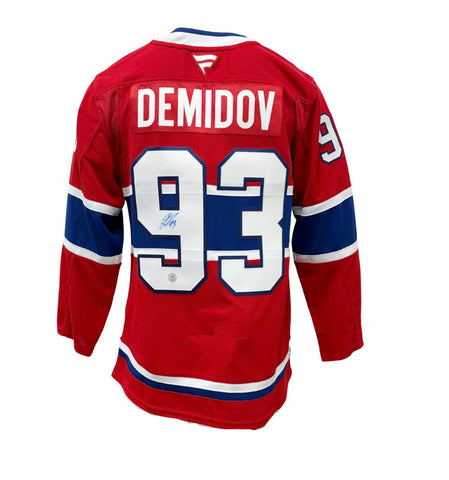 Ivan Demidov Autographed Montreal Canadiens Fanatics Premium Jersey