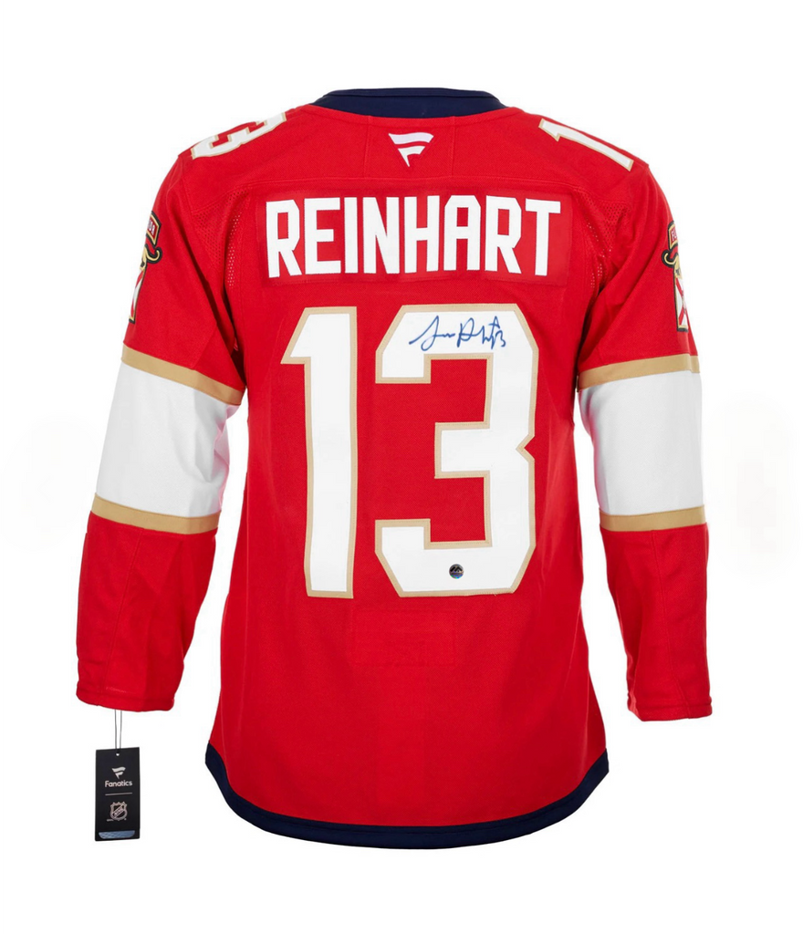 Sam Reinhart Autographed Florida Panthers Fanatics Premium Jersey
