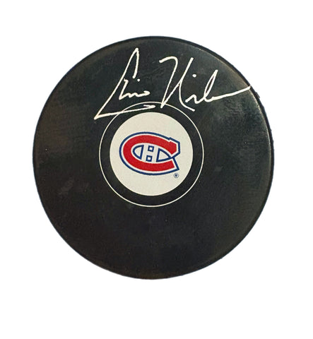Chris Nilan Autographed Puck - Logo