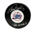 Teemu Selanne Autographed & Inscribed Puck - Logo (Jets)