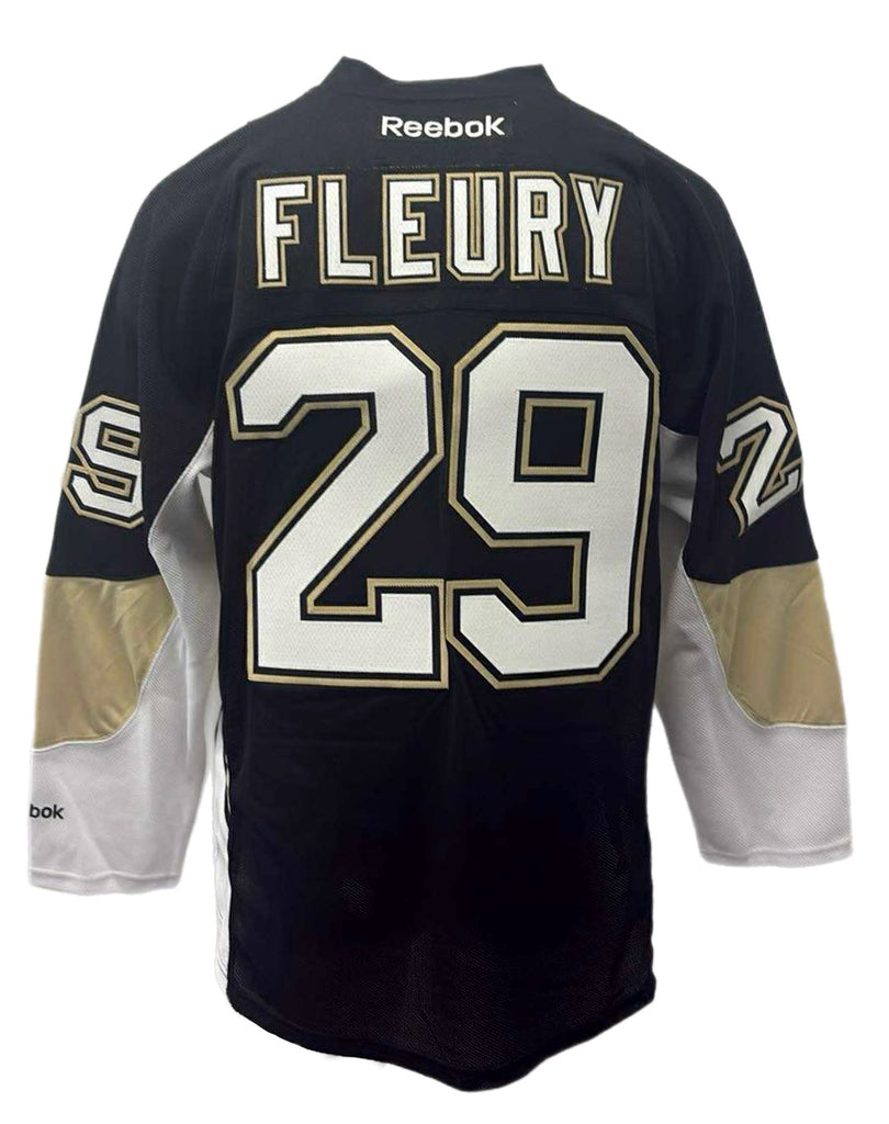 PRE-ORDER - Marc-André Fleury Autographed Black Reebok Jersey