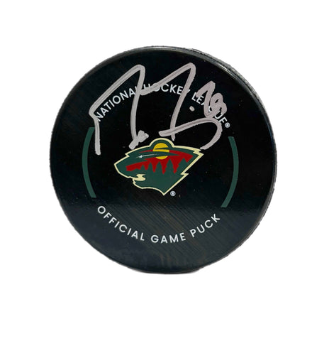 Marc-Andre Fleury Autographed Puck - Official (Wild)- (Signed in Silver)
