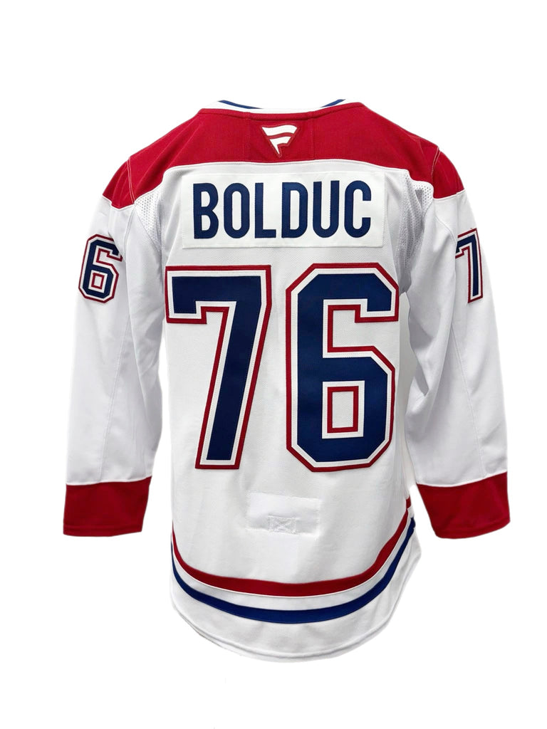 PRE-ORDER - Zachary Bolduc Autographed White Fanatic Premium Jersey - Montreal