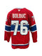PRE-ORDER - Zachary Bolduc Autographed Red Fanatic Premium Jersey - Montreal