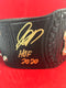 (PAST AUCTION) <br> LOT 9: GEORGE ST-PIERRE AUTOGRAPHED AND INSCRIBED CHAMPIONSHIP REPLICA BELT (FLAWED)