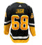 Jaromir Jagr Autographed Adidas Alternate Authentic Jersey - Pittsburgh