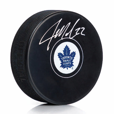 Jake McCabe Autographed Toronto Maple Leafs Puck - Logo