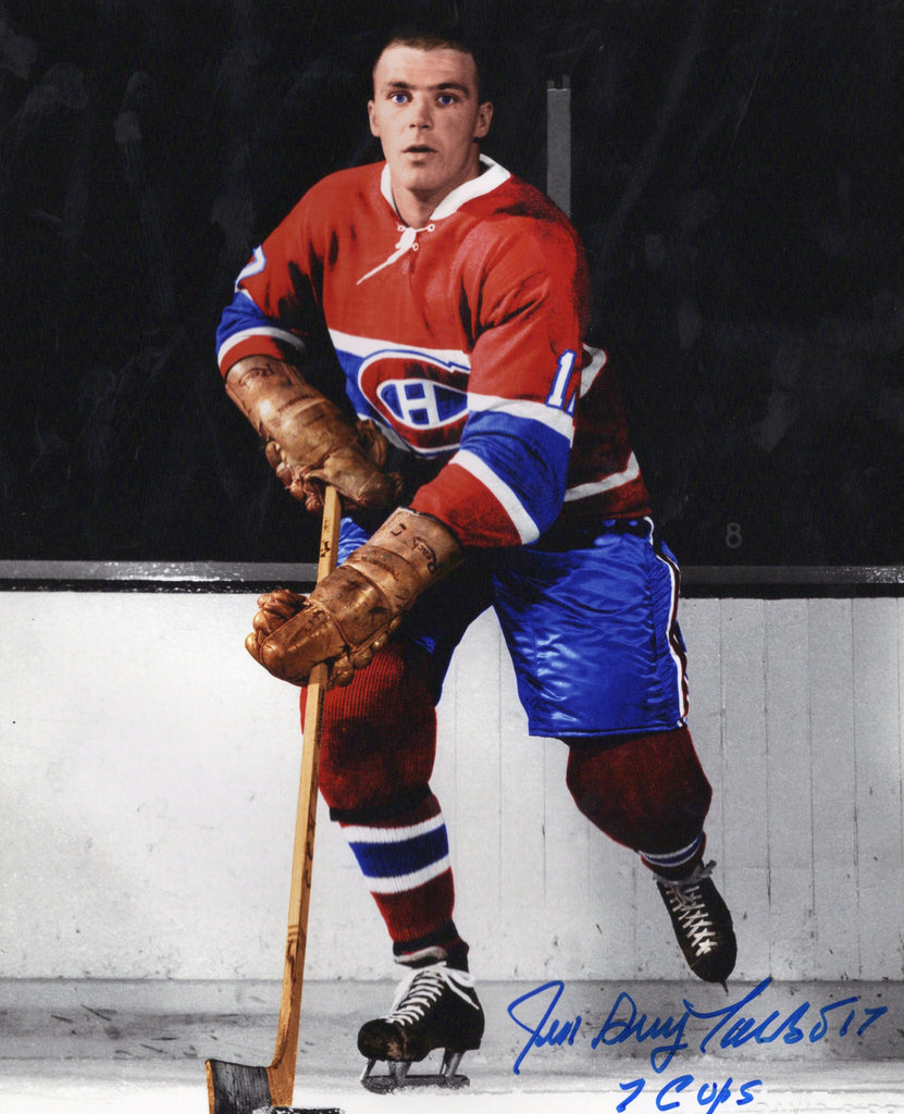 Jean-Guy Talbot Autographed & Inscribed 8x10 Photo - Action