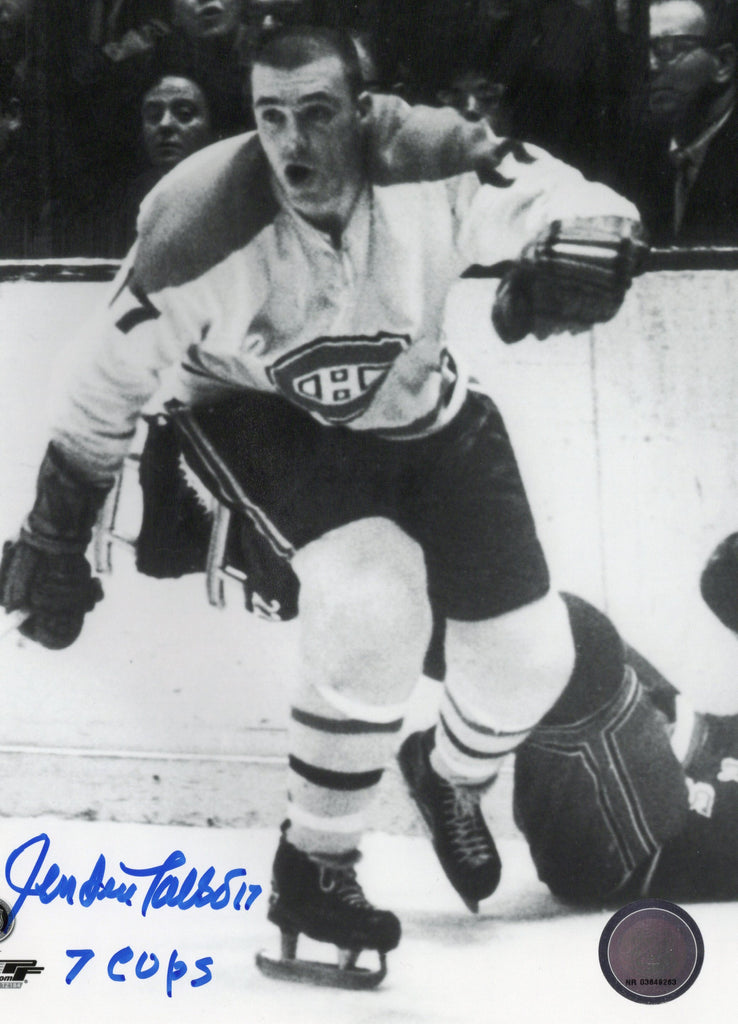Jean-Guy Talbot Autographed & Inscribed 8x10 Photo - Action (3)