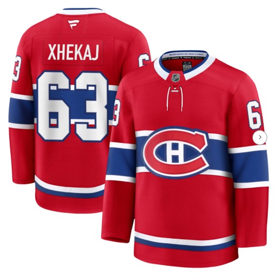 PRE-ORDER - Florian Xhekaj Autographed Fanatics Premium Jersey