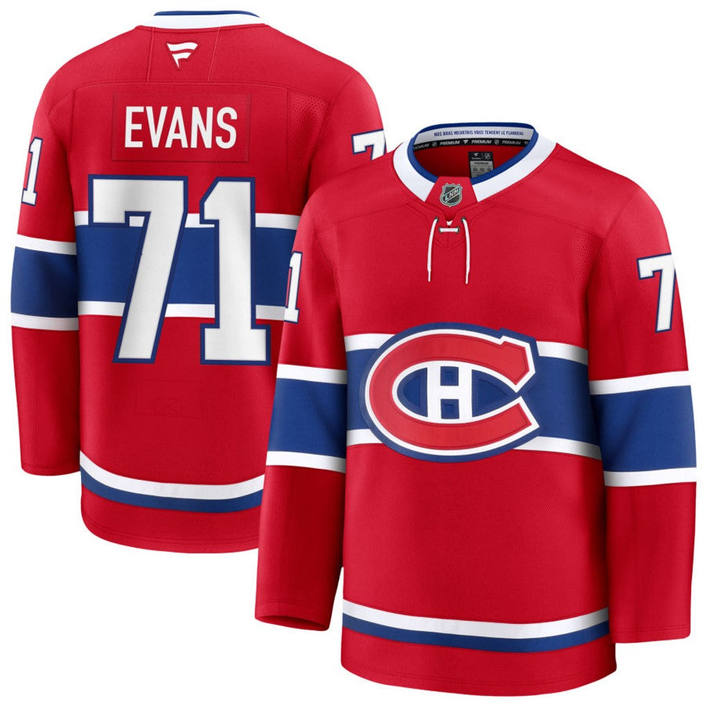 PRE-ORDER - Jake Evans Autographed Fanatics Premium Jersey