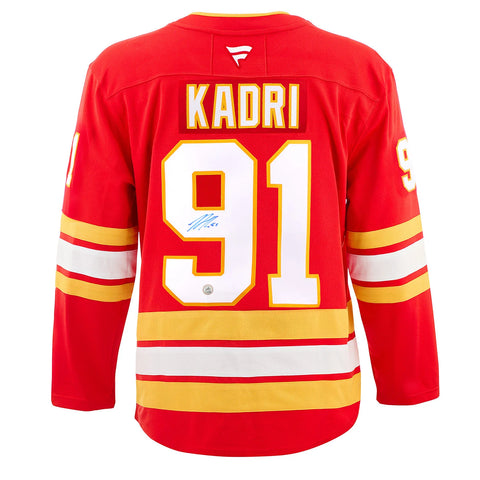 Nazem Kadri Autographed Calgary Flames Fanatics Premium Jersey