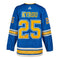 Jordan Kyrou Signed St Louis Blues Sheet Music Heritage adidas Jersey