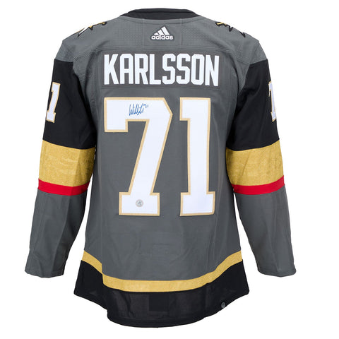 William Karlsson Autographed Vegas Golden Knights Grey Adidas Authentic Jersey