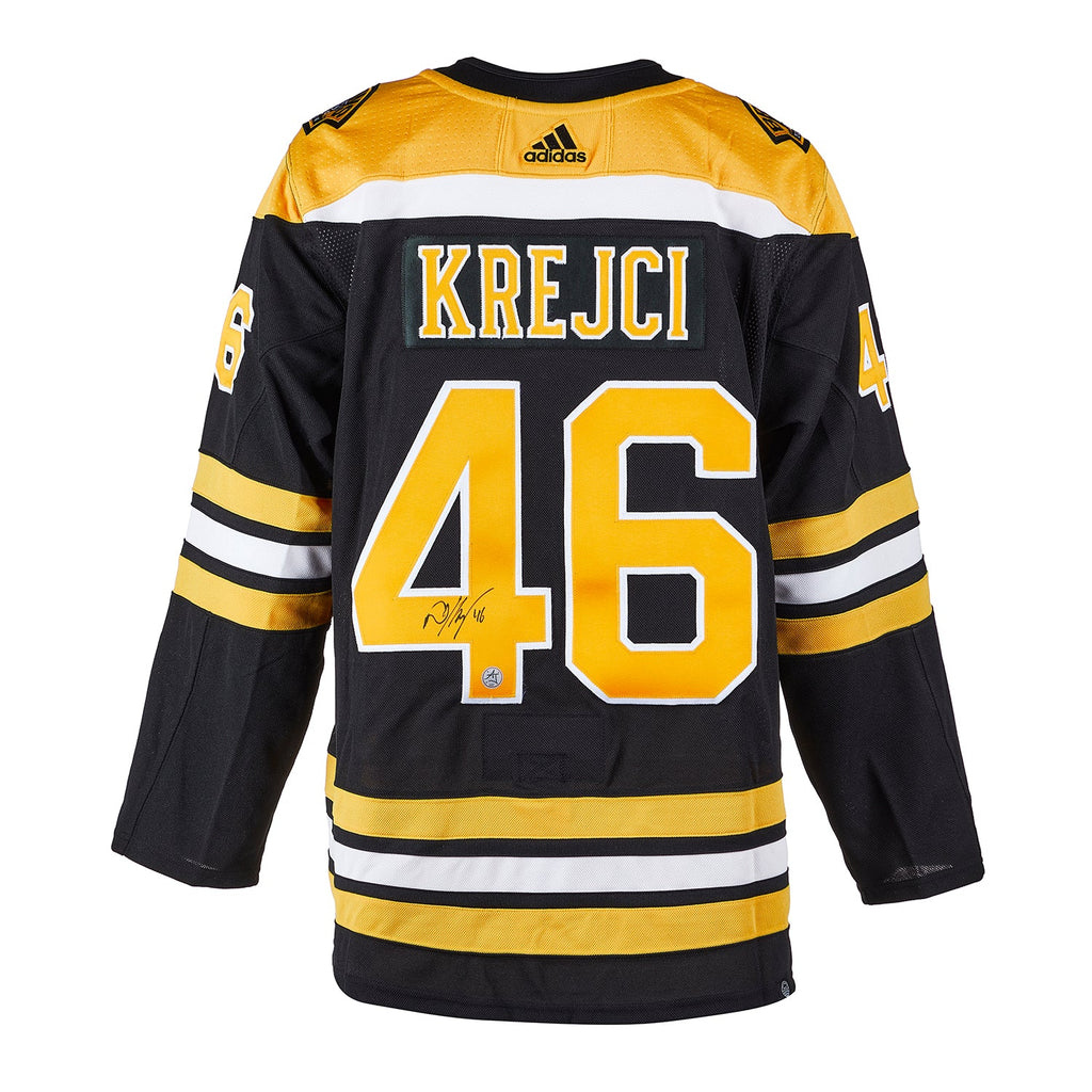 David Krejci Autographed Boston Bruins Adidas Authentic Jersey