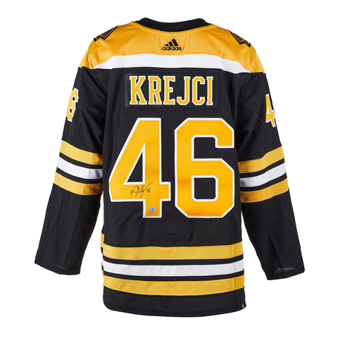 David Krejci Autographed Boston Bruins Adidas Authentic Jersey