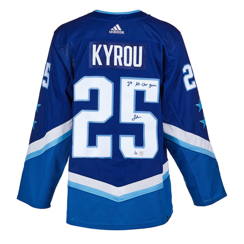 Jordan Kyrou Autographed 2022 NHL All-Star 1st ASG Adidas Authentic Jersey