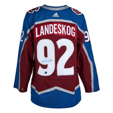 Gabriel Landeskog Autographed Colorado Avalanche Adidas Authentic Jersey