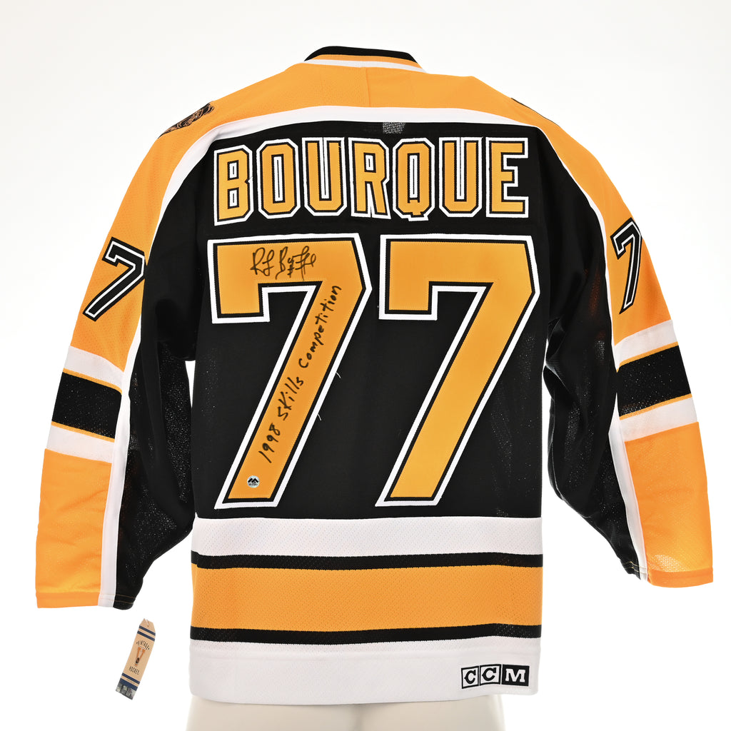 (PAST AUCTION) <br> Lot 34: Raymond Bourque Autographed and Inscribed CCM Jersey