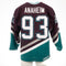 (PAST AUCTION) <br> Lot 9: Paul Kariya Autographed CCM PRO #93 Anaheim Ducks Jersey (Front Signed)