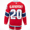 (PAST AUCTION) <br> Lot 8: Juraj Slafkovsky Autographed and 4x Inscribed Adidas Authentic Jersey