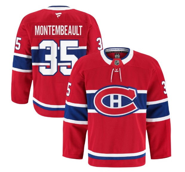 PRE-ORDER - Samuel Montembeault Autographed Red Fanatic Premium Jersey