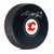 Morgan Frost Autographed Calgary Flames Puck - Logo
