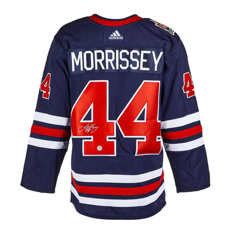 Josh Morrissey Signed Winnipeg Jets 2019 Heritage Classic adidas Jersey