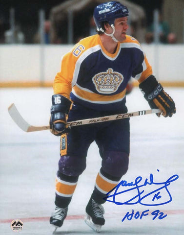 Marcel Dionne Autographed & Inscribed 8x10 Photo - Los Angeles Kings