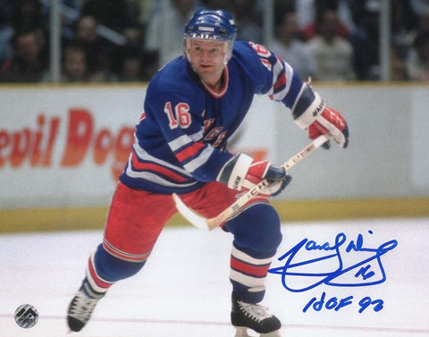 Marcel Dionne Autographed & Inscribed 8x10 Photo - Rangers