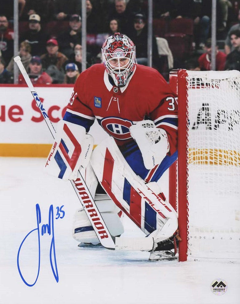 Samuel Montembeault Autographed 8x10 Photo - Action (vertical)